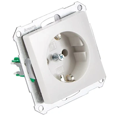 Image of Schneider Electric ELSO Steckdoseneinsatz 265004 16A JOY reinweiß Socket Insert, White