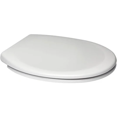 Image of Euroshowers White ONE Seat Soft Close Toilet with Top Fix/Blind Hole Fittings and Button Quick Release