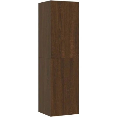 Image of vidaXL Wall mounted TV Cabinet Brown Oak 30.5x30x110 cm