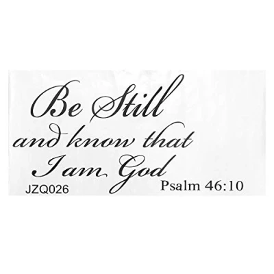 Image of TOPINCN Wall Sticker, Bible Verse Decals Waterproof PVC Christian Quote Walls Art Stickers Religious Church Home Decor 23.6x11.8inch