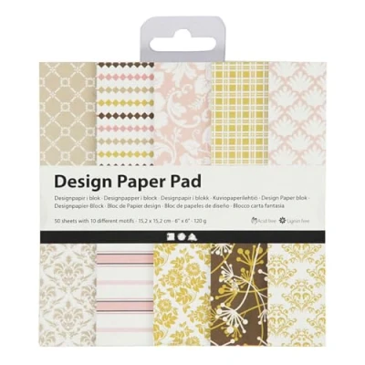 Image of Creativ Patterned Card and Paper, greenrose, One Size