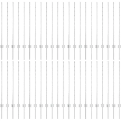 Image of vidaXL Fence Posts 88 pcs U Channel Silver 140 cm Steel