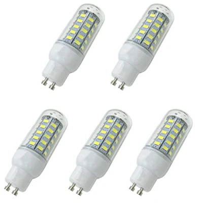 Image of Aoxdi GU10 LED Bulbs Cool White 7W, 48 SMD 5730 Lamp, Spotlight, Non Dimmable Energy Saveing Light, AC220 240V, 5 Pack (Cool White)