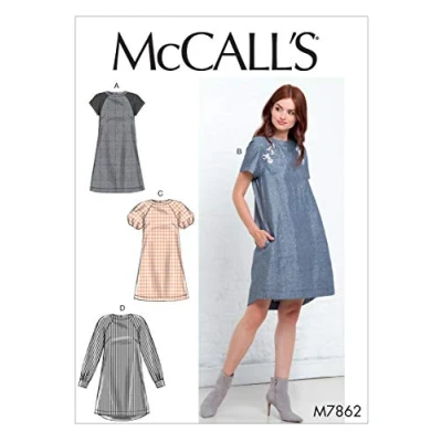Image of McCall&#039;s M7862, Sewing Pattern,Template, Paper, Plain, 14 16 18 20 22