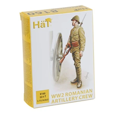 Image of Unbekannt HäT WWII Romanian Artillery Crew Plastic Model Kit 1:72 Scale 08160