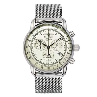 Image of Zeppelin Mens Analogue Chronograph Watch with Stainless Steel Strap 8680M 3