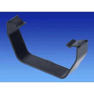 Image of Wavin OSMA Pack of 2 4T816 Black Replacement Gutter flexiclips for 100mm Square guttering