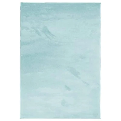 Image of vidaXL Soft Low Pile Rug 120x170 cm Polyester Area Carpet for Bedroom/Living Room, Teddy Texture, Easy Clean, Green, OEKO TEX
