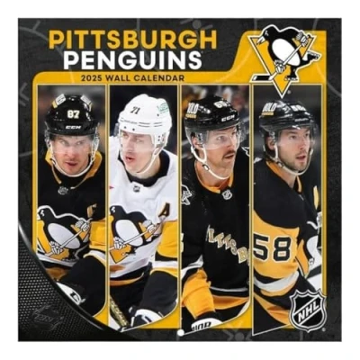 Image of TURNER SPORTS Pittsburgh Penguins 2025 Mini Wall Calendar (25998040588)