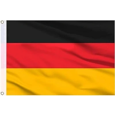 Image of SHATCHI German Deutschland National Sports Olympics Polyester 5ft x 3ft Indoor Outdoor Flag, Germany Crest