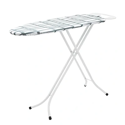 Image of Pifco® Medium Ironing Board Foldable, Height Adjustable, And Ultra Lightweight Iron Sturdy 4 Leg With Strong Frame 100% Cotton Cover Boards Perfect For Small Spaces