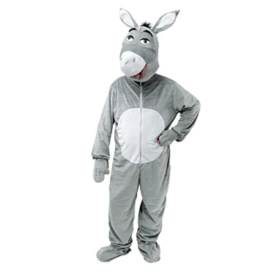 Image of Bristol Novelty AC938 Big Head Donkey Costume, Grey, 44 Inch Chest Size