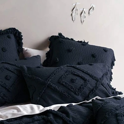 Image of Linen House Adalyn Pillowcase Set, Indigo, 50 x 75cm