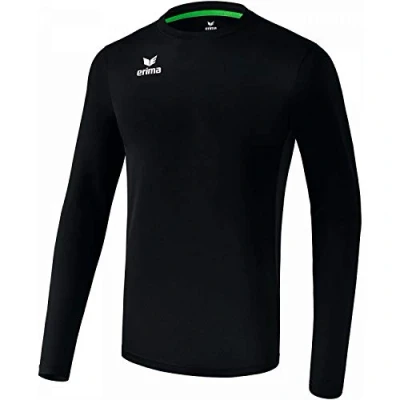 Image of Erima Men&#039;s Liga Long Sleeve Jersey, Black, XL UK