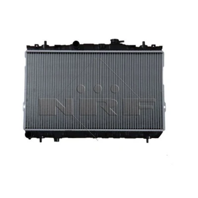 Image of 253102C006, 253102D000, 253102D200, 253102D205, 253102D206 Engine radiator NRF 53355 Aluminium 648mm 377mm 16mm Brazed cooling fins HYUNDAI: Coupe II
