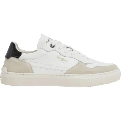 Image of Pepe Jeans Men&#039;s Camden Street M Sneaker, White (Off White), 12 UK