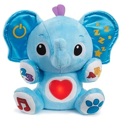 Image of Little Tikes My Buddy Triumphant Plush Toy Grows with Baby 6 to 24 Months Fun Textures, Cuddles and Tickles Teaches Alphabet, Counting More Over 200 Songs, Sounds, Phrases