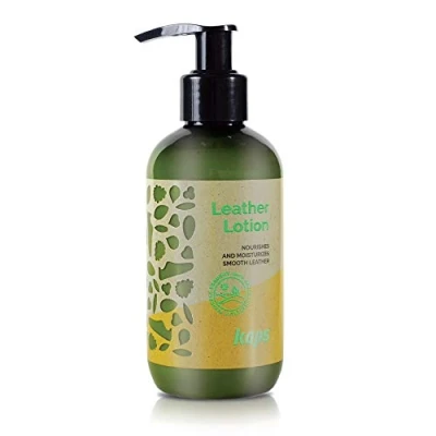 Image of Kaps Leather Lotion Eco Friendly Plant Based Jojoba and Lanolin Care For Natural Synthetic Smooth Restore Shoes, Bags, Jackets More 200ml Made in Europe