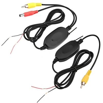 Image of Wireless Color 2.4G Video Transmitter and Receiver for Vehicle Backup Camera/Front Car Camera, Rear View Camera Monitor System(AV interface to monitor)