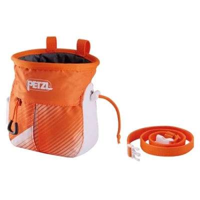 Image of PETZL Sakapoche Chalk Bag Orange/White