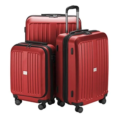 Image of HAUPTSTADTKOFFER X Berg Luggage Suitcase Hardside Spinner Trolley 4 Wheel Expandable, TSA, 65 cm, Red mat