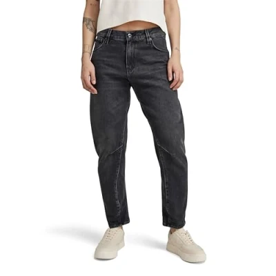 Image of G STAR RAW Women&#039;s Arc 3D Boyfriend Jeans, black (worn in smoke D19821 D291 G111), 29W / 30L