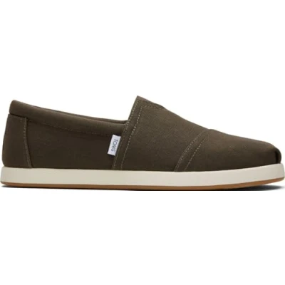 Image of TOMS Men&#039;s ALP FWD Loafer Flat, Canteen Recycled Cotton Waxed Canvas, 11 UK