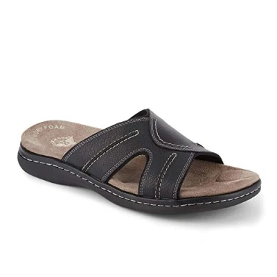 Image of Dockers Men&#039;s Sunland Slide Sandal, Black, 9 UK