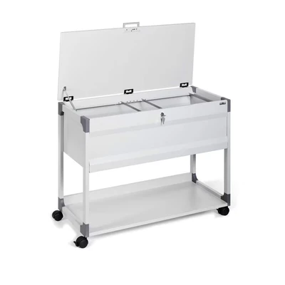 Image of Durable MULTI TOP File Trolley 100 Grey