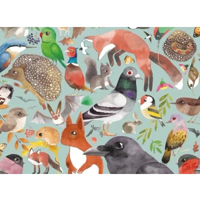 Image of Ravensburger 12000658 Garden Visitors 500 pieces jigsaw puzzle for adults and kids age 12 years up, animal