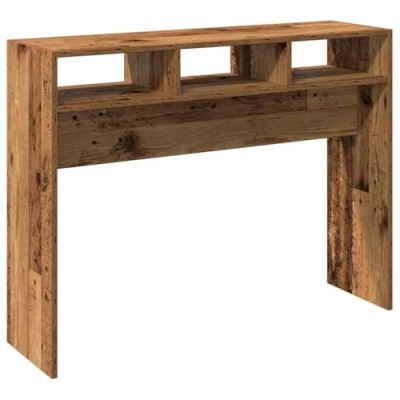 Image of vidaXL Console Table Old Wood Finish/Engineered Modern Rectangular Design 105x30x80 cm for Entryway/Hallway/Office
