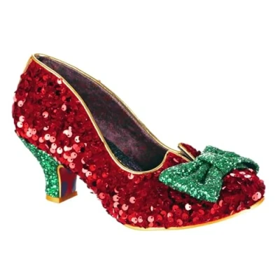 Image of Irregular Choice Dazzling Diva Shoes, Red EUR 37 (UK 4)