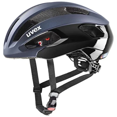 Image of uvex Rise cc Secure Bike Helmet for Men &amp; Women Individual Fit Optimized Ventilation Deep Space Black Matt 52 56 cm