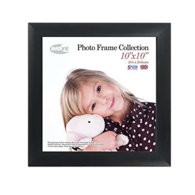 Image of Inov8 Framing Photo Frame Scoop Black 10x10 1PK, Wood, inch