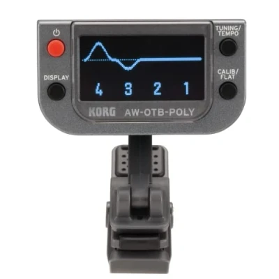 Image of Korg AW OTB POLY Polyphonic Clip on Tuner for Bass Guitar with OLED Display