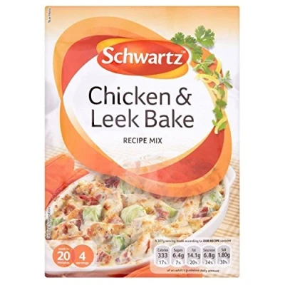 Image of Schwartz Chicken &amp; Leek Bake Recipe Mix (35g) Pack of 2