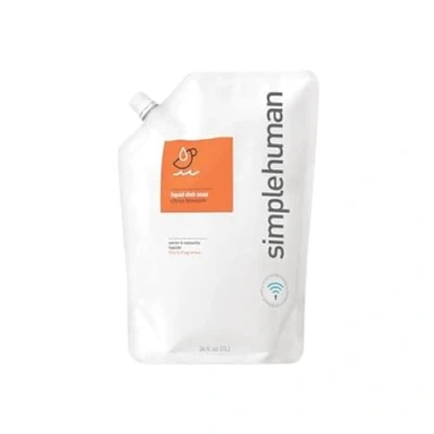 Image of simplehuman 1L Citrus Blossom Washing Up Liquid Dish Soap, Hypoallergenic (DEA, Sulphate and Paraben Free), Biodegradable, Soap Dispenser Compatible