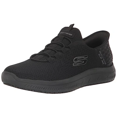 Image of Skechers Men&#039;s Summits Colsin Sr Hands Free Slip Ins Sneaker, Black, 10 UK