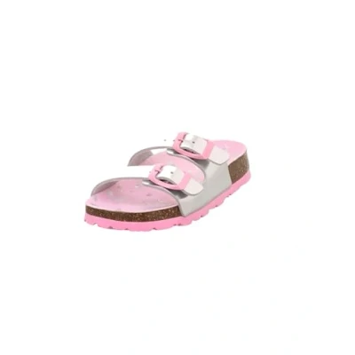 Image of Superfit Girl&#039;s FUSSBETTPANTOFFEL Hausschuhe, SILBER/ROSA 9510
