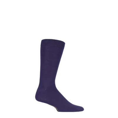 Image of 1 Pair Purple Rain Colour Burst Bamboo Socks with Smooth Toe Seams Men&#039;s 7 11 Mens SOCKSHOP