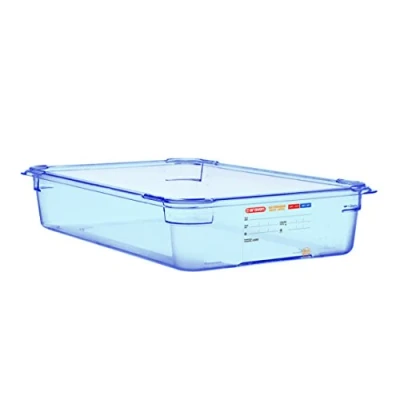Image of Araven ABS (BPA Free) Blue Container GN 1/1 100mm
