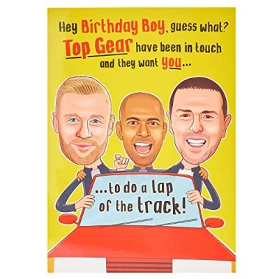 Image of Birthday Card for Him Boyfriend Husband Top Gear