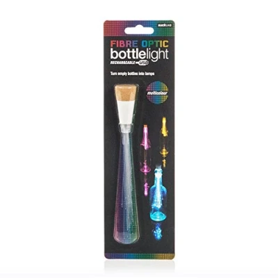 Image of SUCK UK Fibre Optic Bottle Light USB Lights with Cork Lamp Single Kit &amp; Battery Operated for Bottles and Jars LED Table Decorations Centrepiece