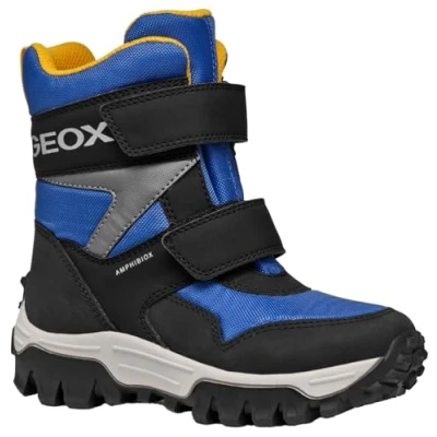 Image of Geox Himalaya BOY ABX Winter boots for kids, Size: 11K, Royal/black Textile/synthetics