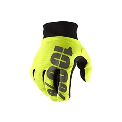 Image of 100% Hydromatic Unisex Adult Gloves, Fluorescent Yellow, Size: L (Manufacturer&#039;s L)
