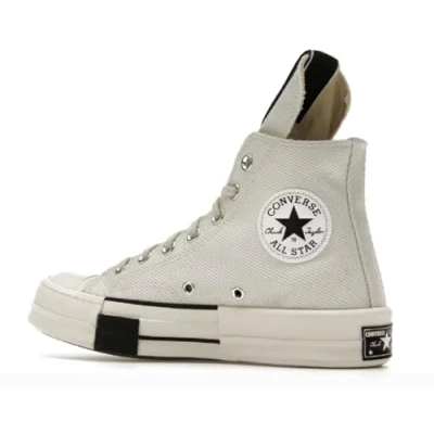 Image of Converse x Rick Owens DRKSHDW DRKSTAR Chuck 70 Shoes Hi Top 172346C Lily White Women UK 4.5
