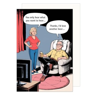 Image of Edition Seidel Premium Birthday Card with Envelope. Greeting Saying Man Woman Funny Humour (G3691 SW024)