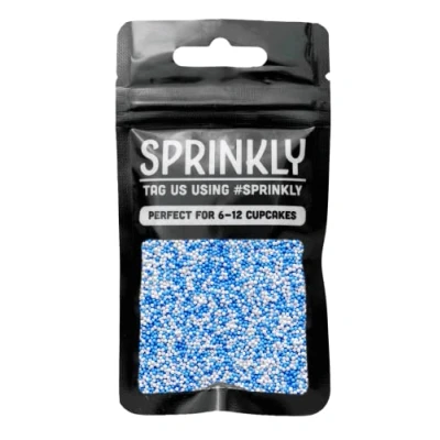 Image of SPRINKLY Matt 100&#039;s &amp; 1000&#039;s Blue White 30g