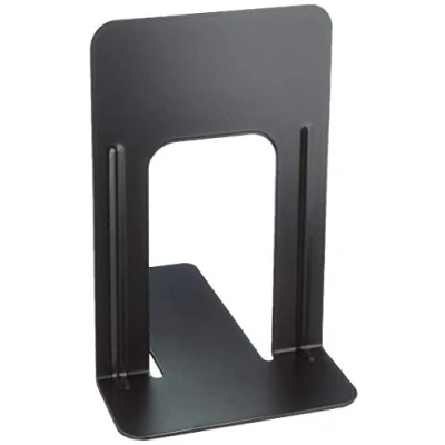 Image of 5 Star Office Book Ends Metal Heavy duty 178mm Black (Pack 2)