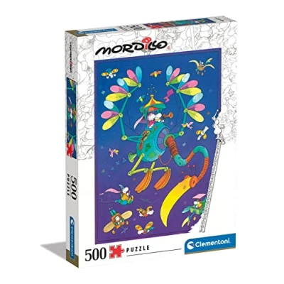 Image of Clementoni 35133 Puzzle Mordillo Jigsaw 500 Pieces, For Adults Made In Italy